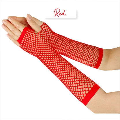 Fashion Long Fishnet Fingerless Gloves