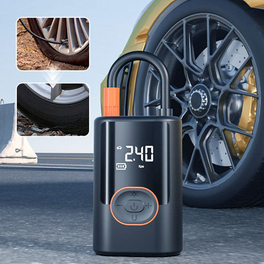 🔥Up to 40% OFF🔥Multifunctional Portable Car Tire Inflator with Light