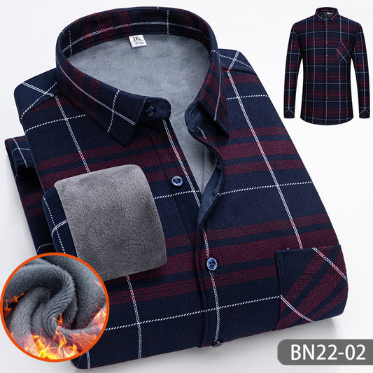 💥Limit Time 50% OFF🍂Autumn and winter men's casual thickened warm shirts