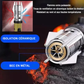 Briquet à roue en métal coupe-vent à 360° avec flamme à vent
