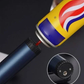 Briquet à roue en métal coupe-vent à 360° avec flamme à vent