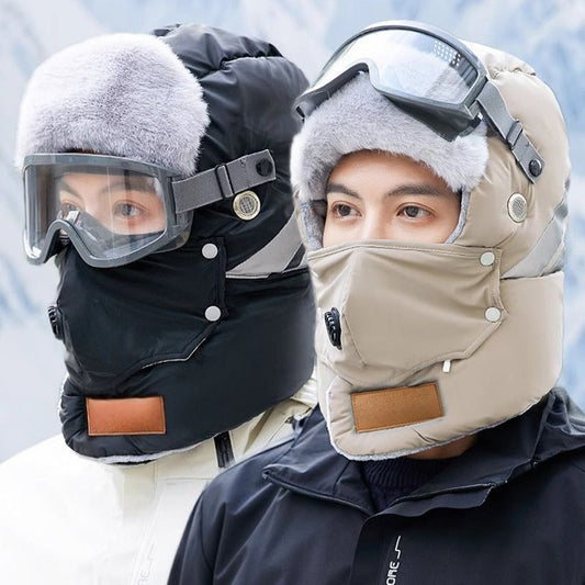 Chapeau de trappeur chaud avec bande réfléchissante de sécurité