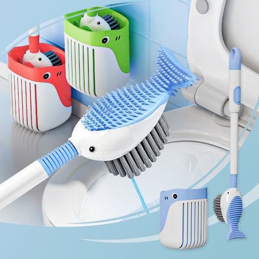 Ensemble de brosses de nettoyage murales à ventouse pour toilettes