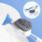 Ensemble de brosses de nettoyage murales à ventouse pour toilettes
