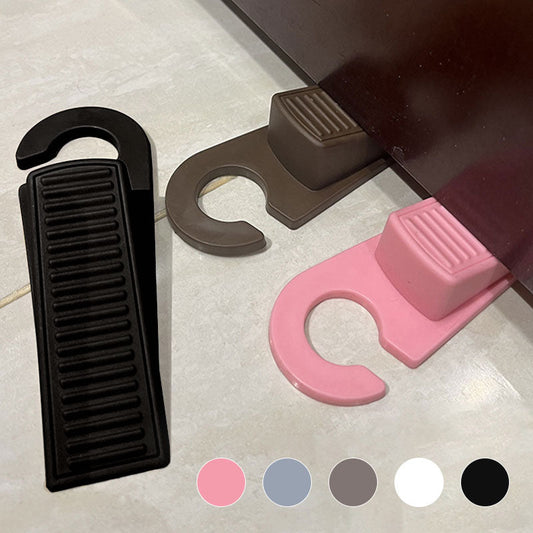 Rubber Punch-free Hook-Type Door Stopper for Home