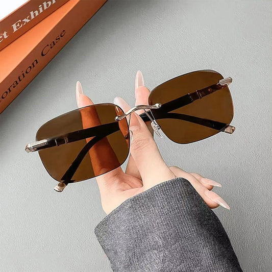 🕶️ Lunettes de Soleil HD Sans Cadre Ultra-Légères - Protection UV400 et Vision sans Distortion 🌞📦