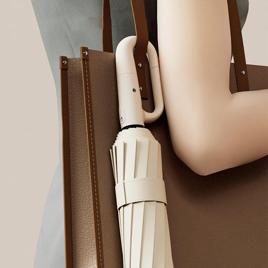 🌧️ 2 ACHETÉS = 1 OFFERT – Parapluie de sécurité réfléchissant, compact avec boucle à anneau pour un transport facile, idéal pour les trajets domicile-travail