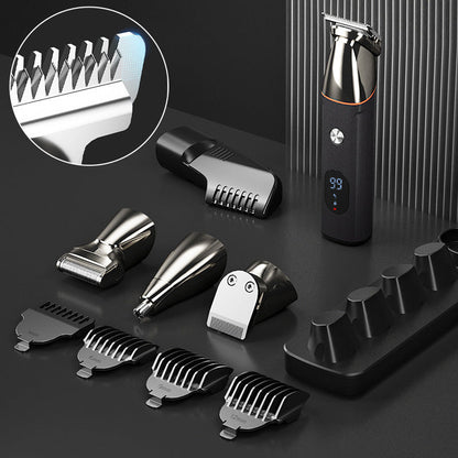 Tondeuse Multifonction 5-en-1 pour Homme – Cheveux, Barbe, Nez et Sourcils