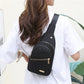 🛍️🎒Poche poitrine métal légère – Pratique avec passage pour câble 🎒🎀