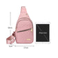 🛍️🎒Poche poitrine métal légère – Pratique avec passage pour câble 🎒🎀