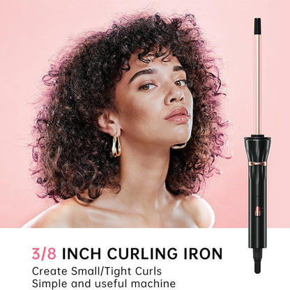 Bigoudi ultra fin en laine bouclée de 3/8 po