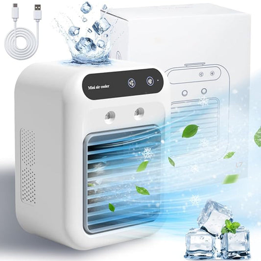 ✨❄️Mini climatiseur portable avec refroidisseur et humidificateur