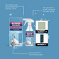 Ensemble de spray nettoyant tout-en-un pour salle de bain