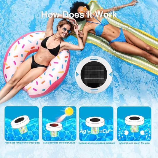 🌞💧Solar Pool Ionizer For Crystal Clear Water