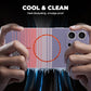 Coque de téléphone magnétique ultra-fine en fibre de carbone