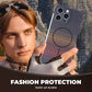 Coque de téléphone magnétique ultra-fine en fibre de carbone