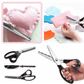 ✂️🧵 Ciseaux à bord zig-zag en acier inoxydable – Poignée ergonomique, anti-effilochage, coupez tissu, papier et cuir avec une finition propre, le couteau suisse des loisirs créatifs 🌸🎨