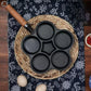 Poêle à œufs antiadhésive en fonte de 4/5 tasses