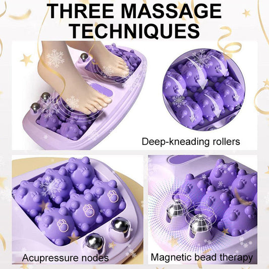 Rouleau de massage portable double pour les pieds