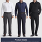 👑Fliwos Chemise Extensible avec Triple Protection Sans Repassage pour Hommes