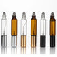 Lot de 4 vaporisateurs à bille pour huiles essentielles de 10 ml, flacon à double tête