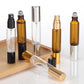 Lot de 4 vaporisateurs à bille pour huiles essentielles de 10 ml, flacon à double tête