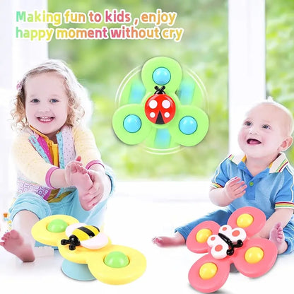 🌀 50% DE RÉDUCTION! 🧸 Jouets à ventouse – Ventouse puissante, couleurs vives & rotation fluide – Parfaits pour divertir bébé au bain ou sur les surfaces lisses ✨
