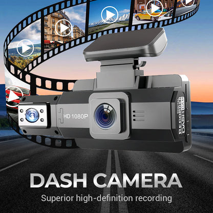 📷🚗 Ensemble Caméra de Tableau de Bord HD - Enregistrement 1080P Nuit/Jour, Vision Grand Angle et Détection de Mouvement ⚡📦