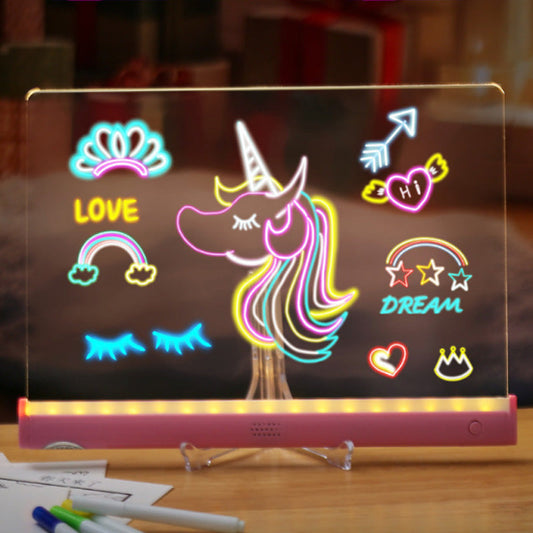 Set de Tableau de Dessin Lumineux DIY pour Enfants