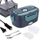 🍱 50% DE RÉDUCTION ! ⚡ Ensemble Boîte à Lunch 2-en-1 – Acier Inoxydable & Plastique – 60W Double Tension & 1,5L for Repas Chauds