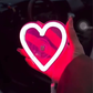 🎁 Lampe d'ambiance sans fil en forme de cœur pour voiture