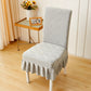 🌸 Housses de chaise en jacquard – Style bohème avec coussin intégré, protection anti-usure et antidérapante pour un renouveau instantané