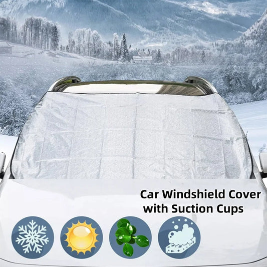 ☀️ -50 % en ce moment ! 🚗 Protection de pare-brise à ventouses, bloque 99 % des UV, protège du givre et de la neige ❄️