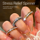 💍BAGUE ROTATIVE TITANE - Zircone Cristal & Design Anti-Stress, Ajustable et Léger, Cadeau Élégant pour Lui/Elle