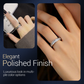 💍BAGUE ROTATIVE TITANE - Zircone Cristal & Design Anti-Stress, Ajustable et Léger, Cadeau Élégant pour Lui/Elle