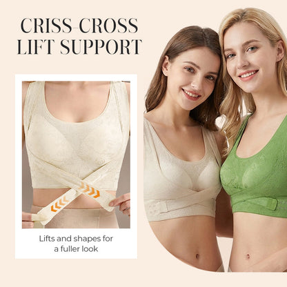 Soutien-gorge confort gainant et sculptant à brides croisées