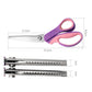 ✂️ 50 % DE RÉDUCTION ! 🧵 Ciseaux Multifonctions en Zigzag – Lames Dentelées Anti-Effilochage, Ressort Confortable – Coupez Tissu, Papier & Cuir 🌸