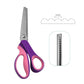 ✂️ 50 % DE RÉDUCTION ! 🧵 Ciseaux Multifonctions en Zigzag – Lames Dentelées Anti-Effilochage, Ressort Confortable – Coupez Tissu, Papier & Cuir 🌸