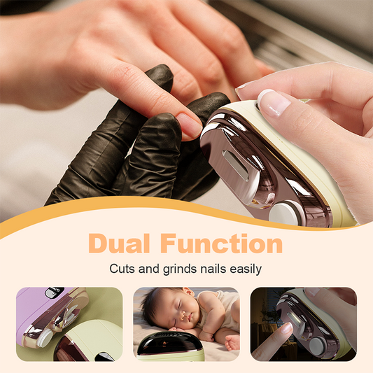 🌟Coupe-ongles électrique 2 en 1 sécurisé