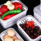 🍓✨Ensemble de 3 boîtes à fruits – Passoire amovible, étanche et empilable