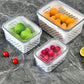 🍓✨Ensemble de 3 boîtes à fruits – Passoire amovible, étanche et empilable