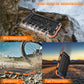 Batterie externe solaire portable, chargeur solaire avec double lampe de poche LED, batterie externe pour voyages et camping