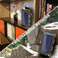 Batterie externe solaire portable, chargeur solaire avec double lampe de poche LED, batterie externe pour voyages et camping