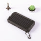 Batterie externe solaire portable, chargeur solaire avec double lampe de poche LED, batterie externe pour voyages et camping
