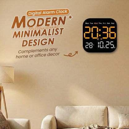 ⏰Design Épuré pour Intérieur Moderne | Réveil Digital avec Calendrier | Idéal pour Bureau