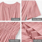 👗Robes longues décontractées à manches courtes et à col en V pour femmes