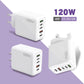Chargeur rapide de 120 W à 5 port