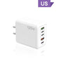 Chargeur rapide de 120 W à 5 port