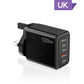 Chargeur rapide de 120 W à 5 port