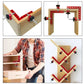 Kit d’équerres de positionnement à 90° avec serre-joints d’angle droit